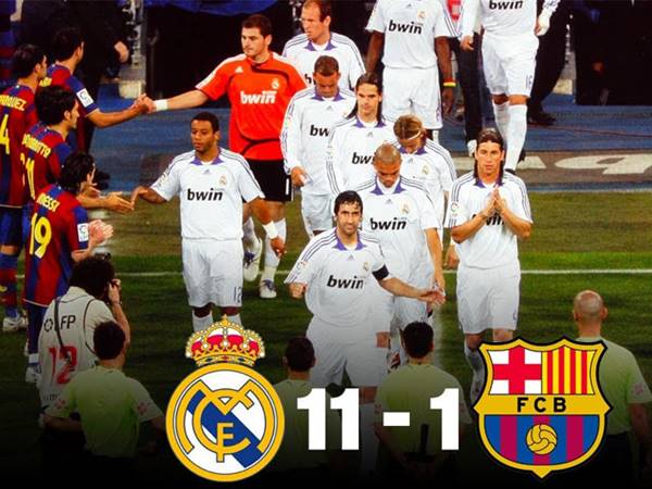 Trận thắng đậm nhất của Real Madrid Trận thắng đậm nhất của Real Madrid