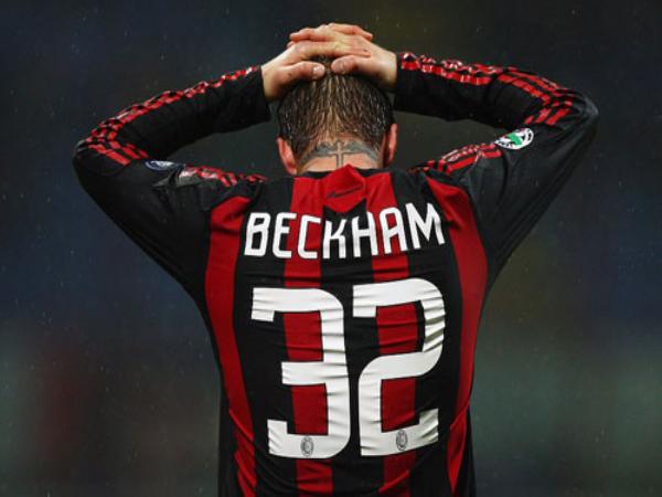 Số áo Beckham ở Real, AC Milan và các đội bóng khác