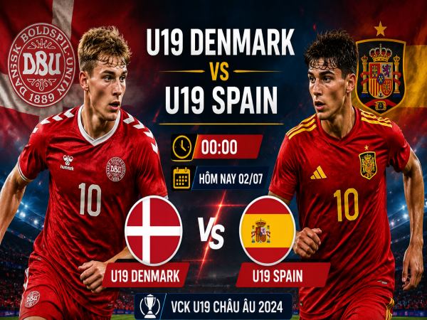 Số liệu thống kê về U19 Denmark gặp U19 Spain hôm nay 2/7