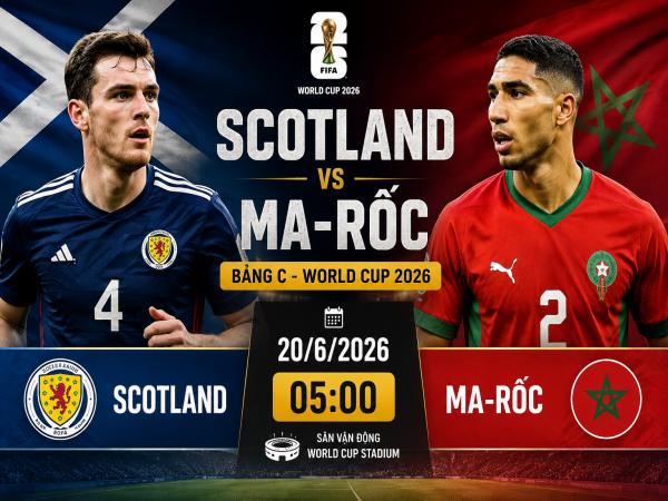 Thống kê về đối đầu Scotland đấu với Ma-rốc ngày 20/6 chi tiết